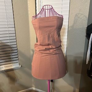 Dusty rose tube dress